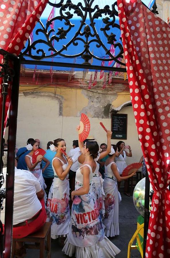 Ambiente del viernes de feria en el Centro de Málaga