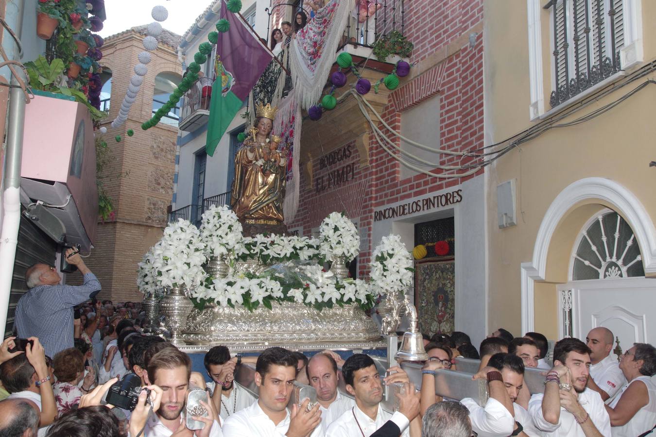 La Virgen de la Victoria baja a la Catedral para el inicio de su novena