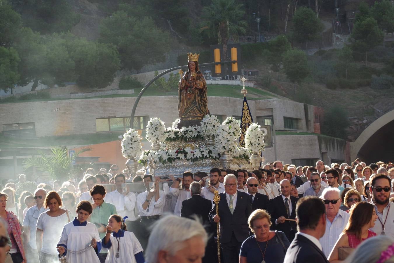 La Virgen de la Victoria baja a la Catedral para el inicio de su novena