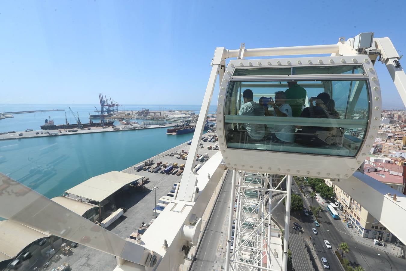 Así se ve Málaga desde la noria