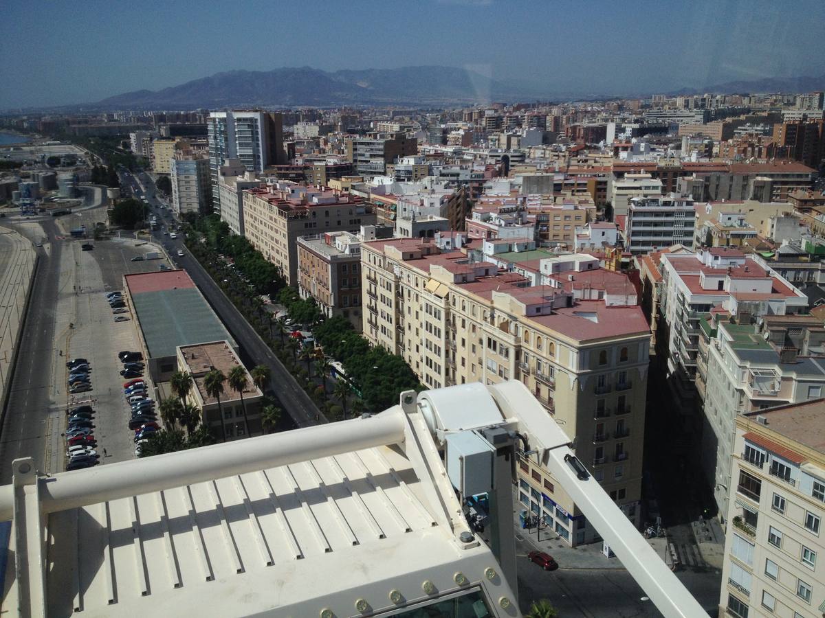Así se ve Málaga desde la noria