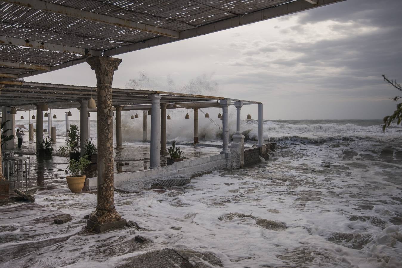 Fotos del temporal de este domingo en Málaga capital