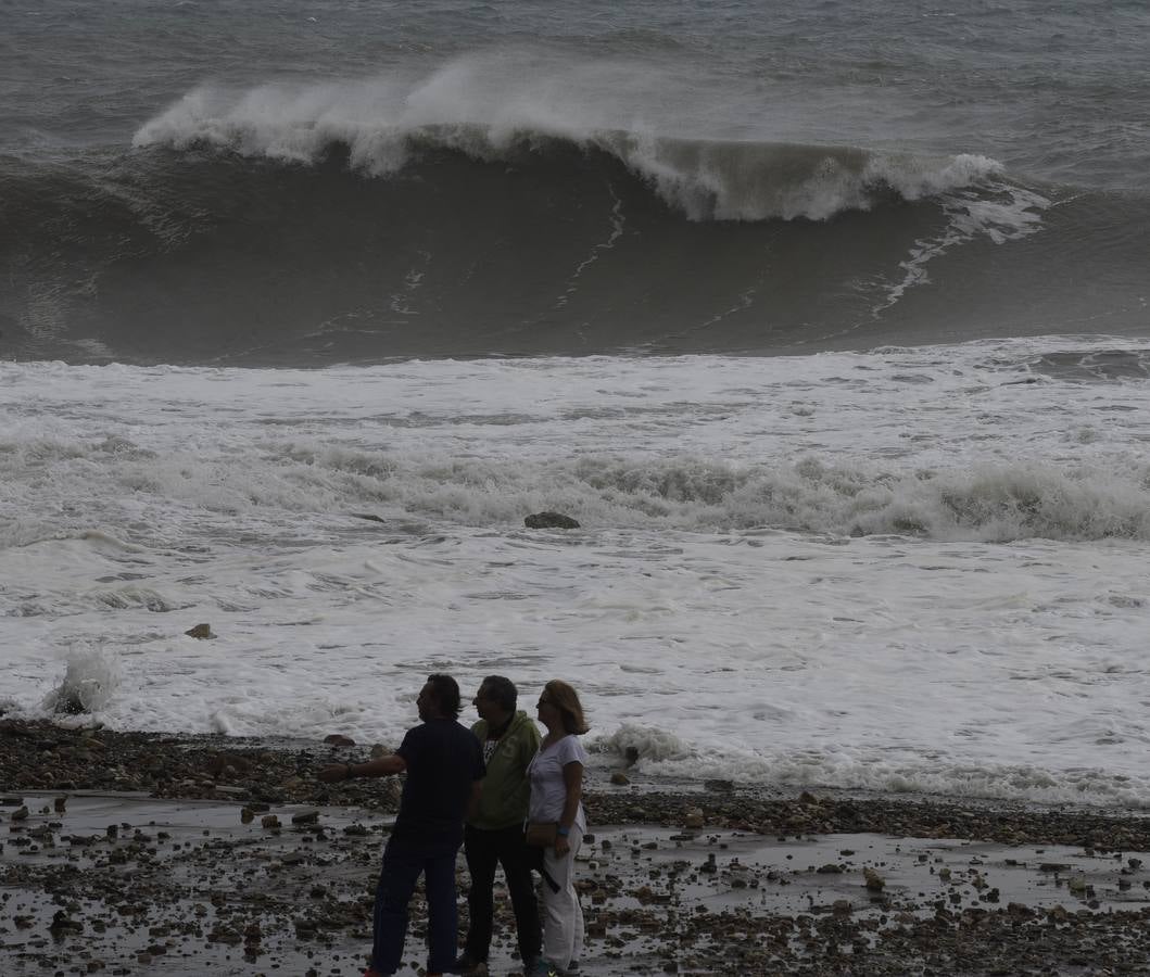 Fotos del temporal de este domingo en Málaga capital