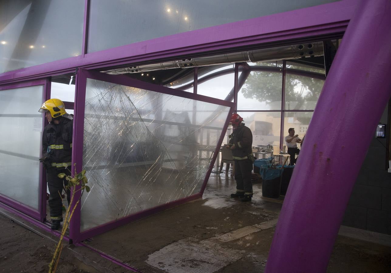 Fotos del temporal de este domingo en Málaga capital