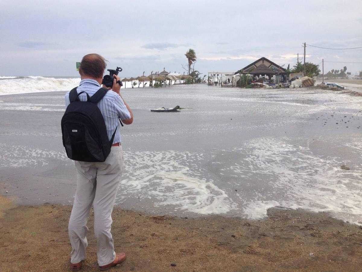Playa de Ferrara, en Torrox