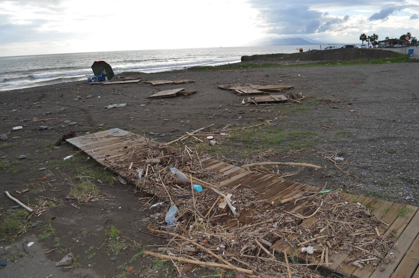 Benagalbón, Torre del Mar, Torrox y Nerja tras el temporal