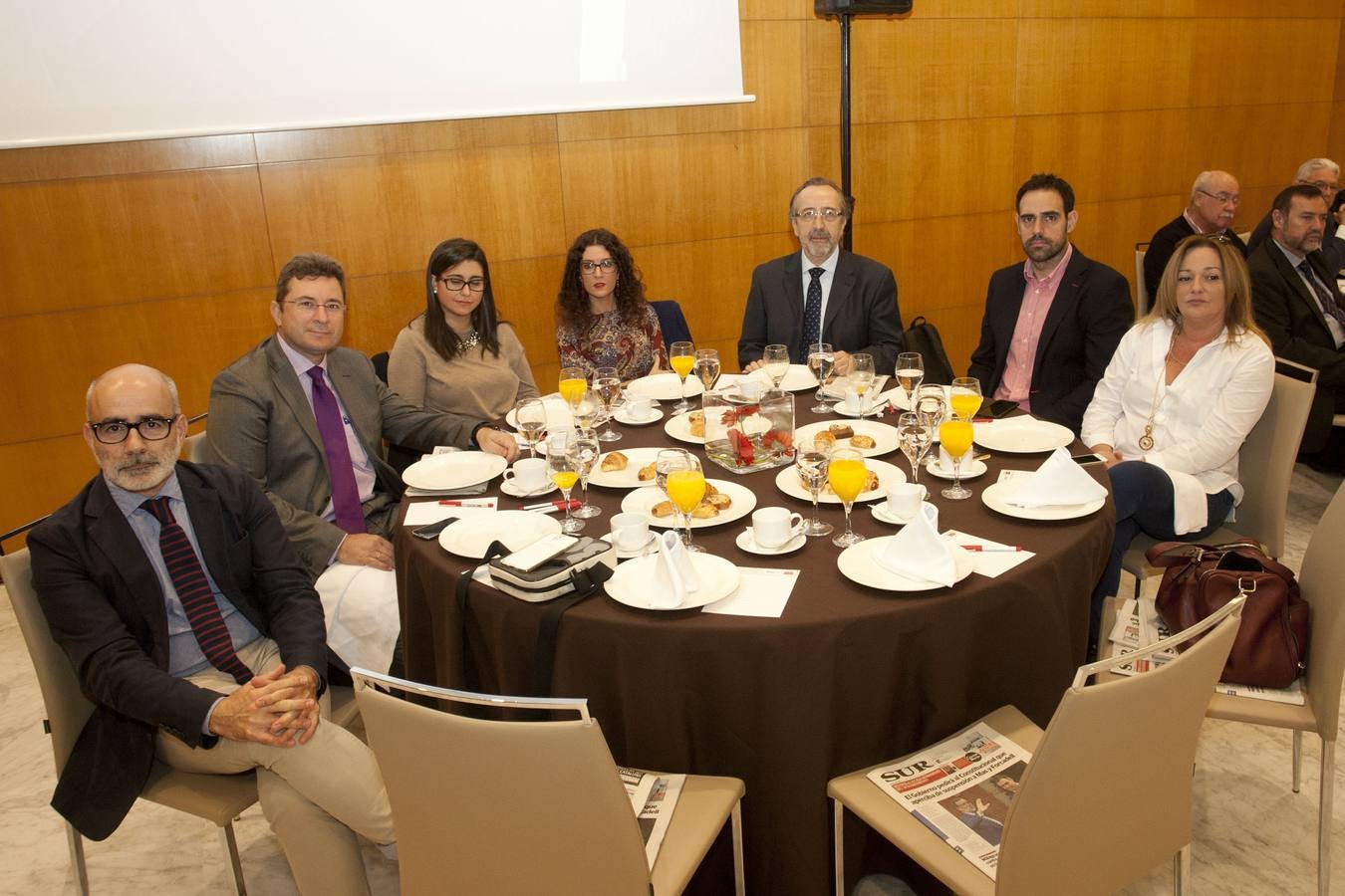 Mesas de invitados al foro de SUR &#039;Los retos de futuro&#039;