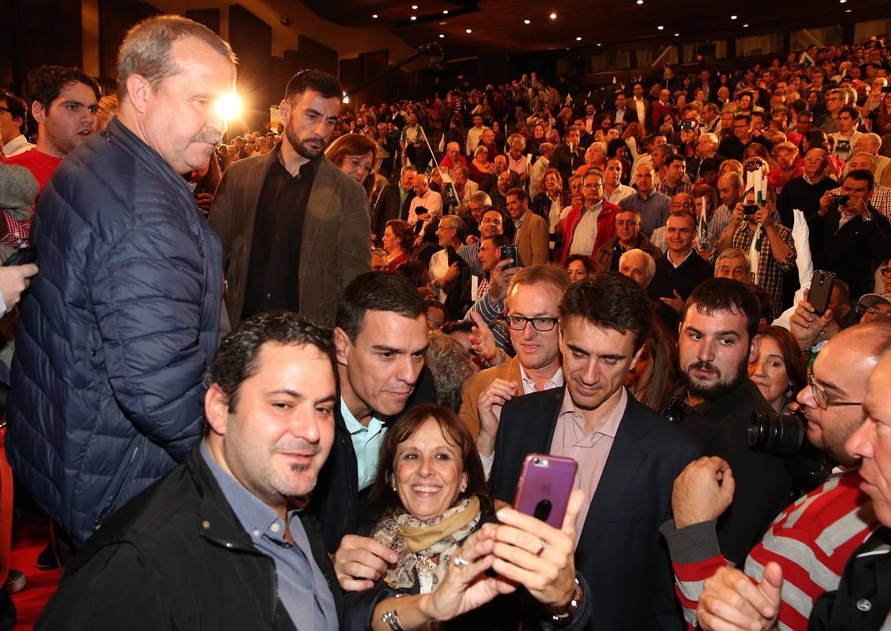 El mitin de Pedro Sánchez en Málaga, en fotos