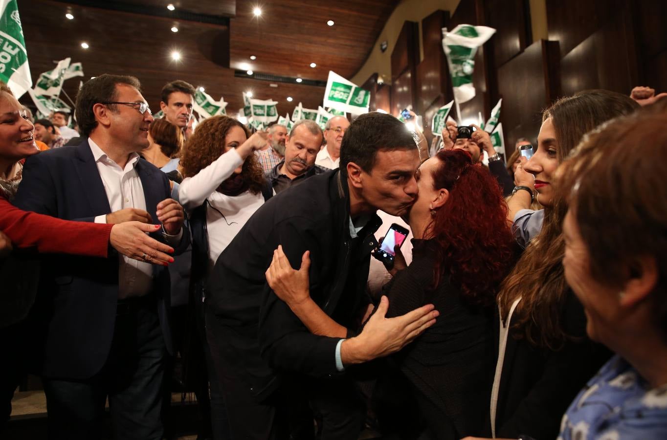 El mitin de Pedro Sánchez en Málaga, en fotos