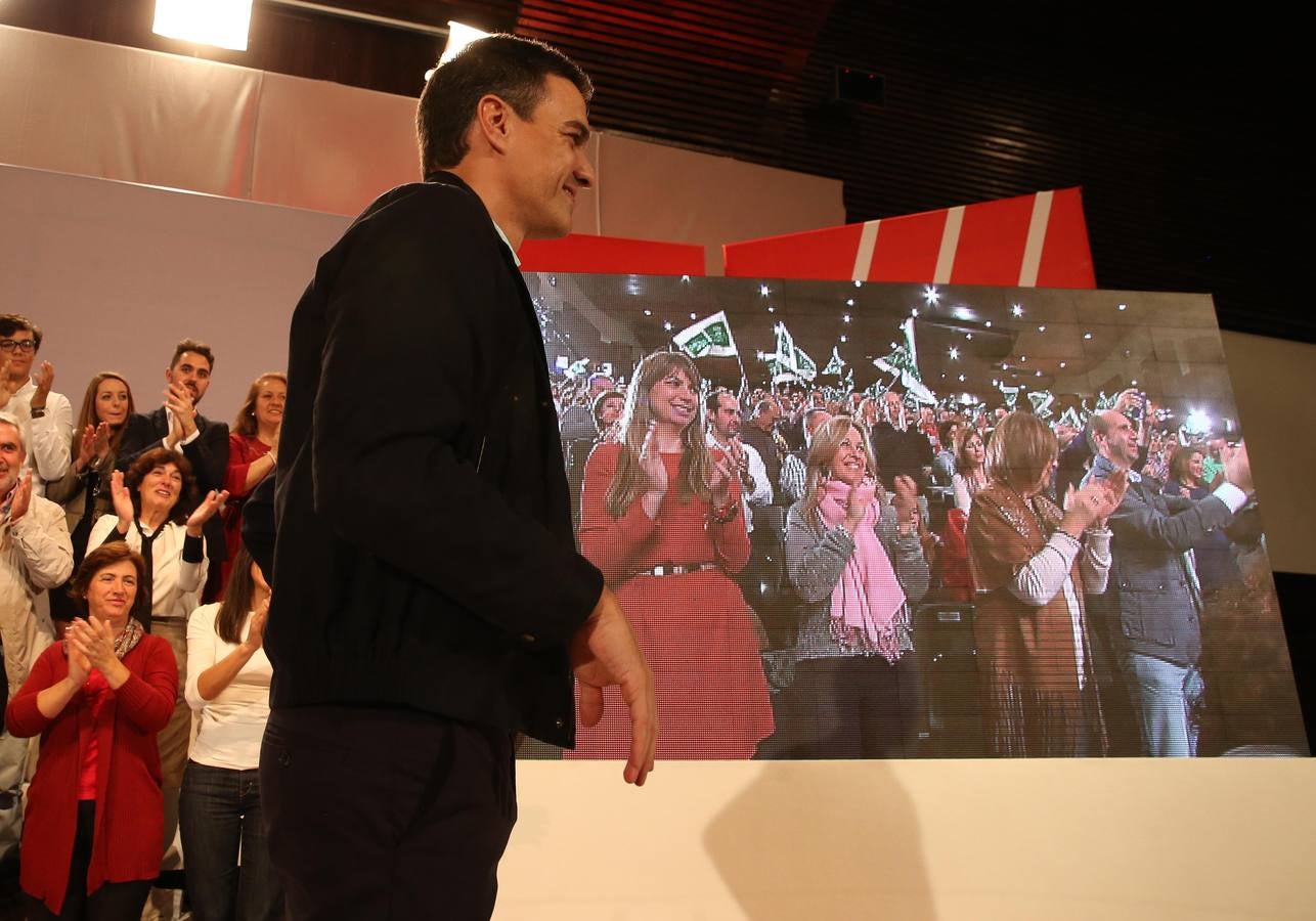 El mitin de Pedro Sánchez en Málaga, en fotos