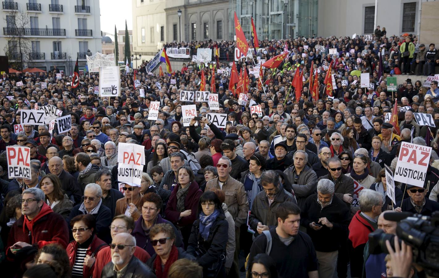 Manifestación contra el terrorismo y la guerra