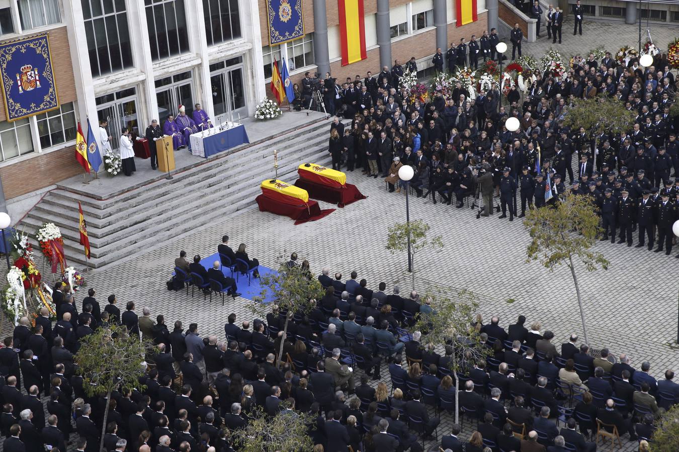 Funeral por los dos policías asesinados en Kabul