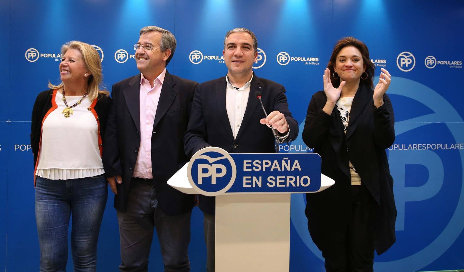 Sonrisas en el PP tras conocerse los resultados