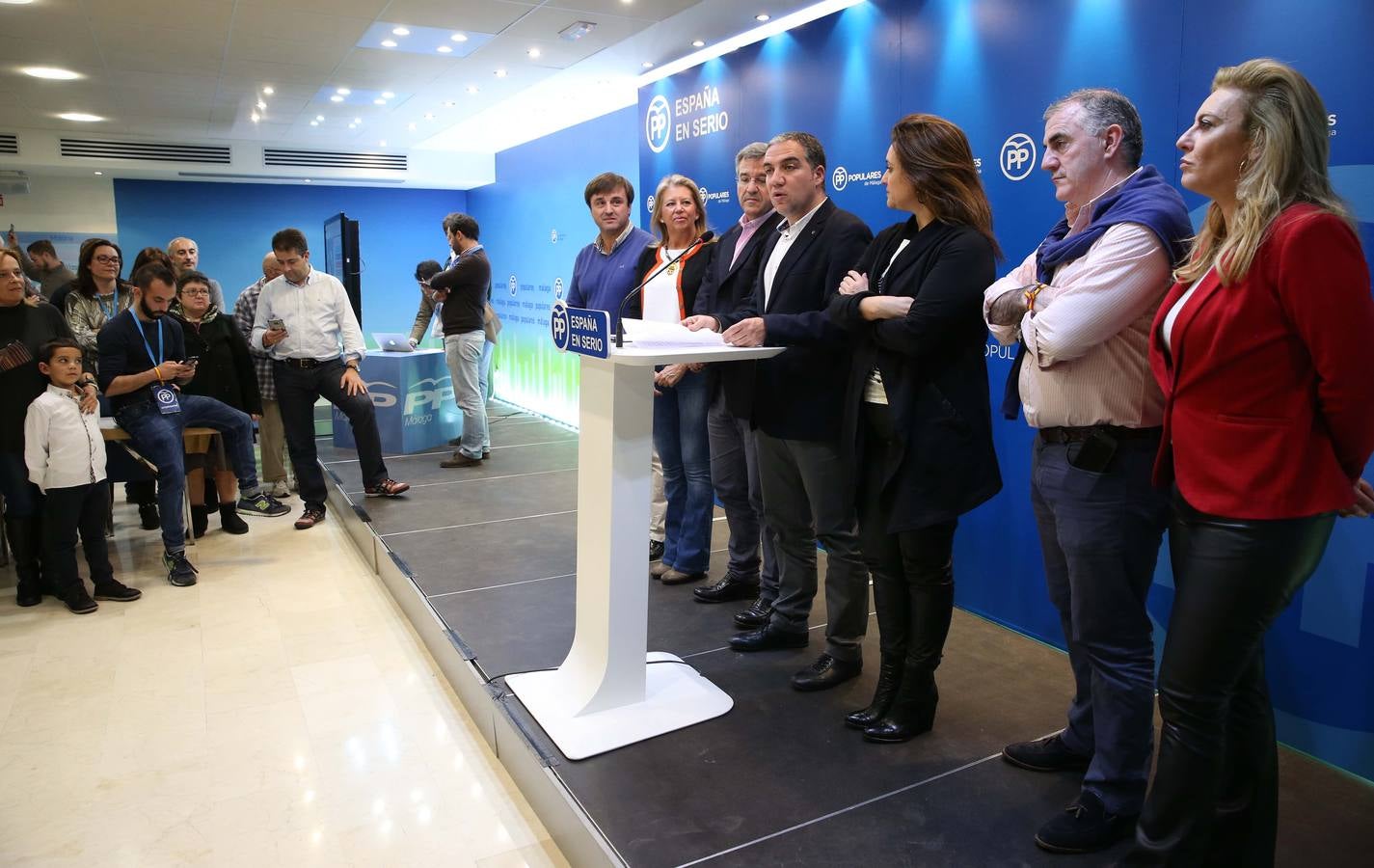 Sonrisas en el PP tras conocerse los resultados