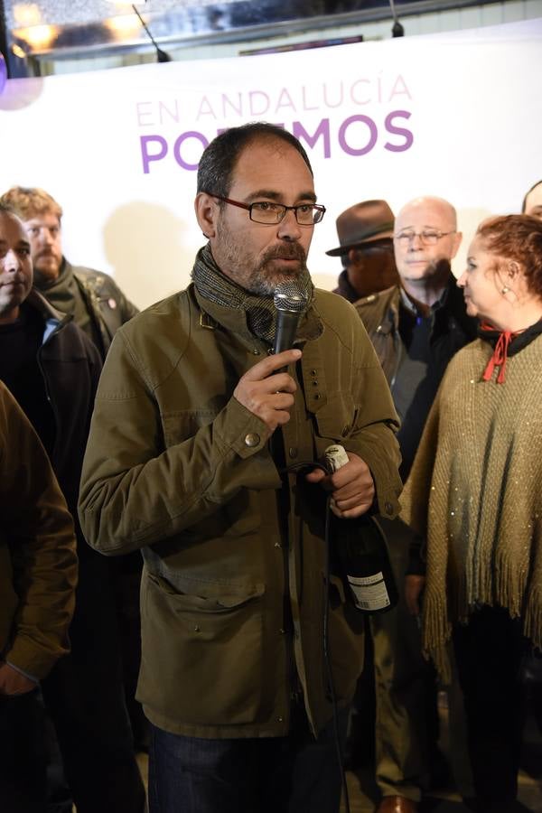 Alberto Montero agradece el apoyo a Podemos.