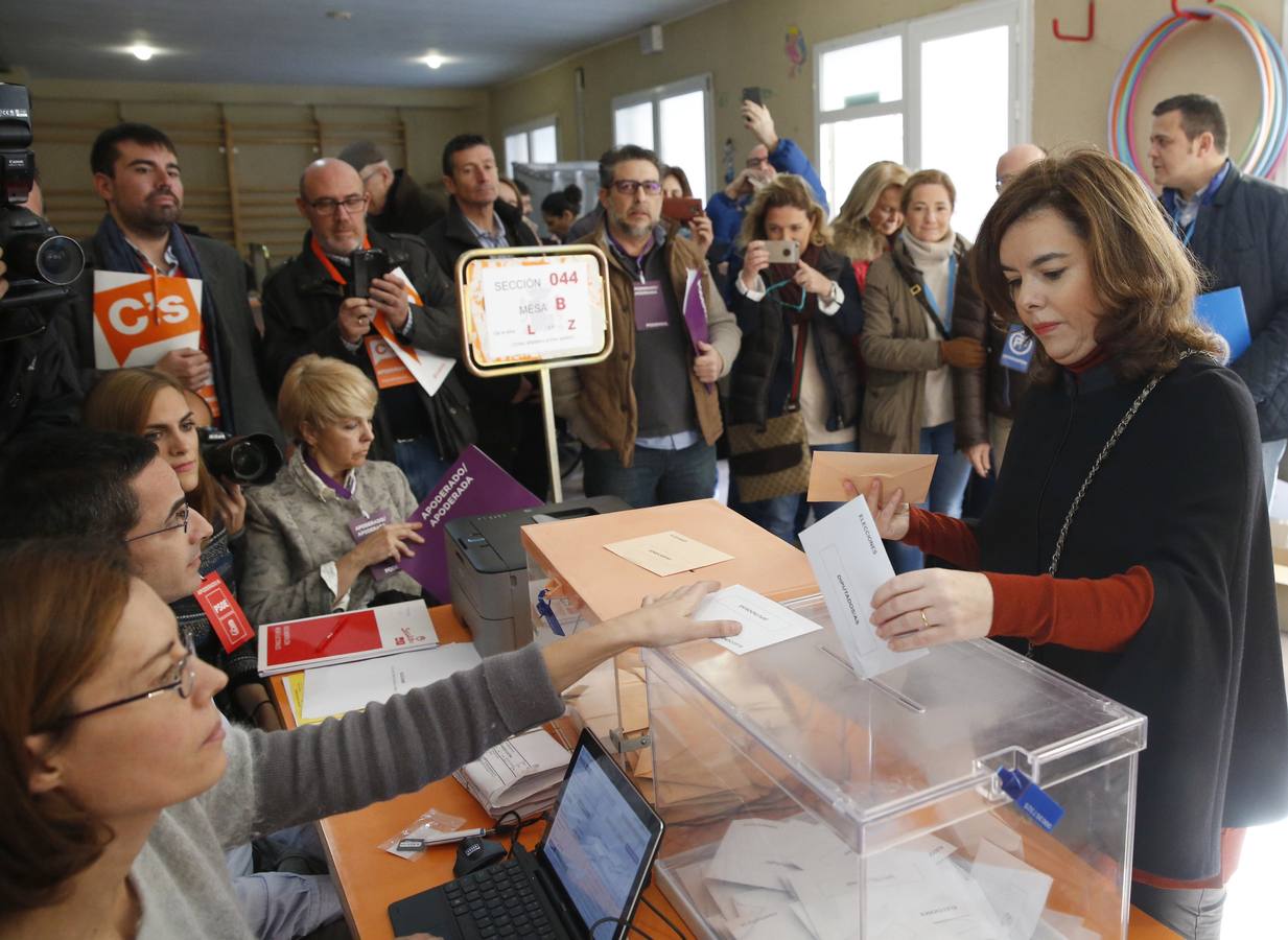 La vicepresidenta del Gobierno, Soraya Sáenz de Santamaría.