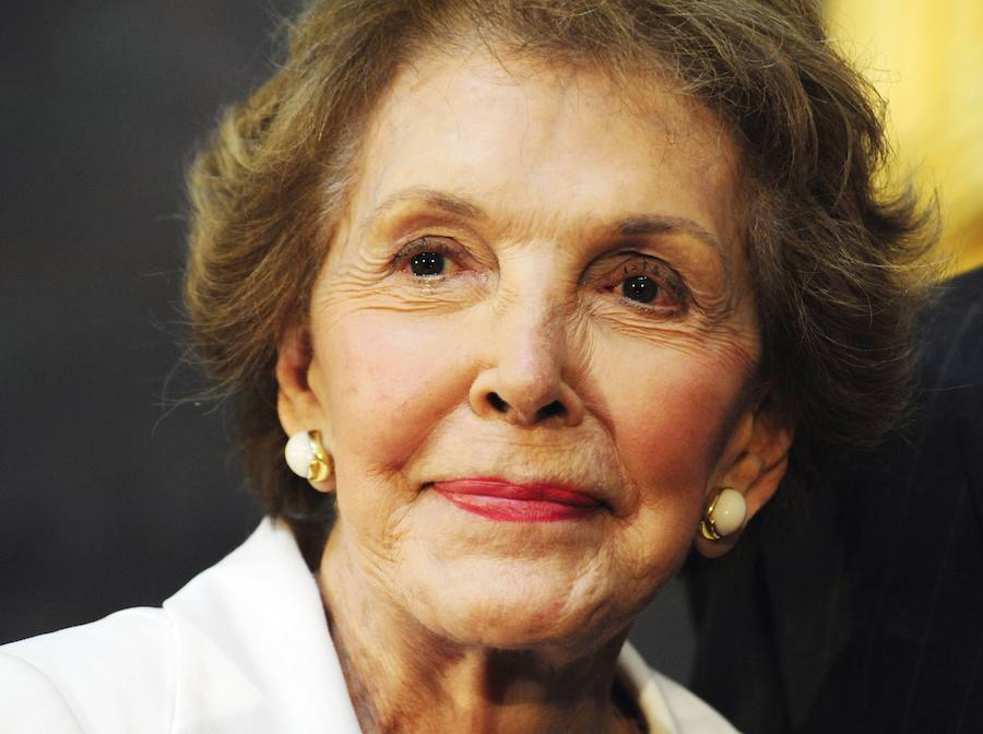 Nancy Reagan, durante el acto de presentación de una estatua de su marido en Washington en el año 2009.