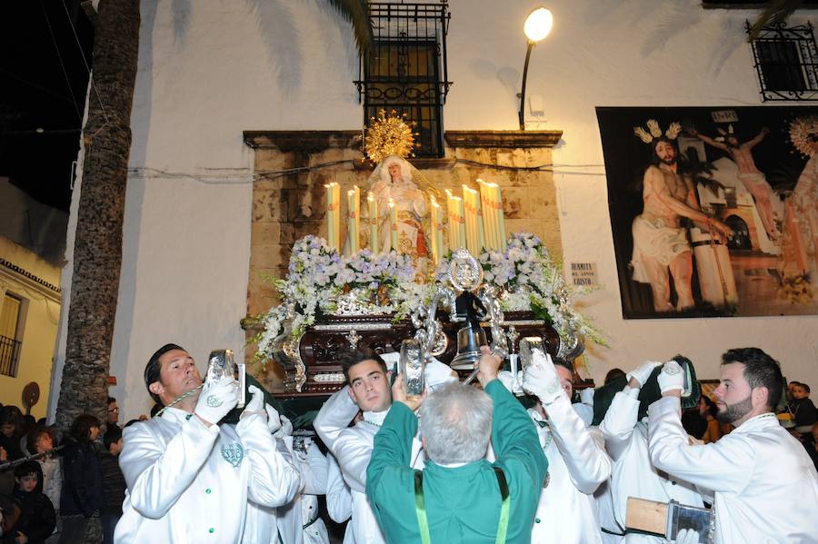 Fotos de la procesión del Cristo atado a la columna en Marbella