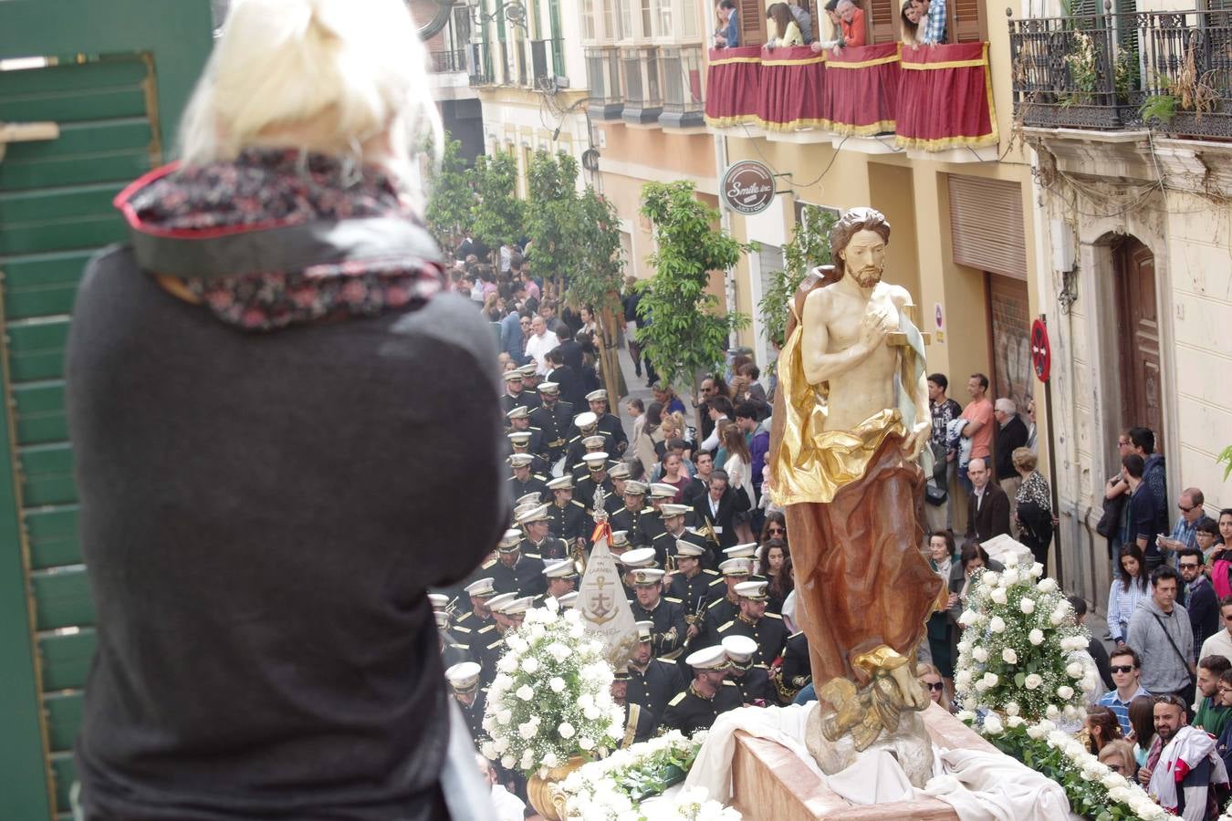 El Resucitado, en procesión en Málaga