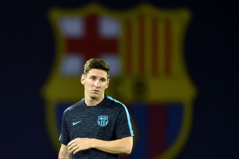 Leo Messi, jugador del F. C. Barcelona.