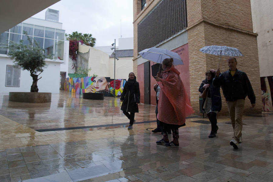 Domingo de lluvia en Málaga