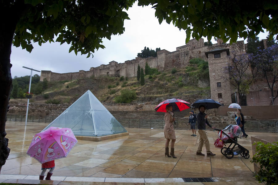Domingo de lluvia en Málaga
