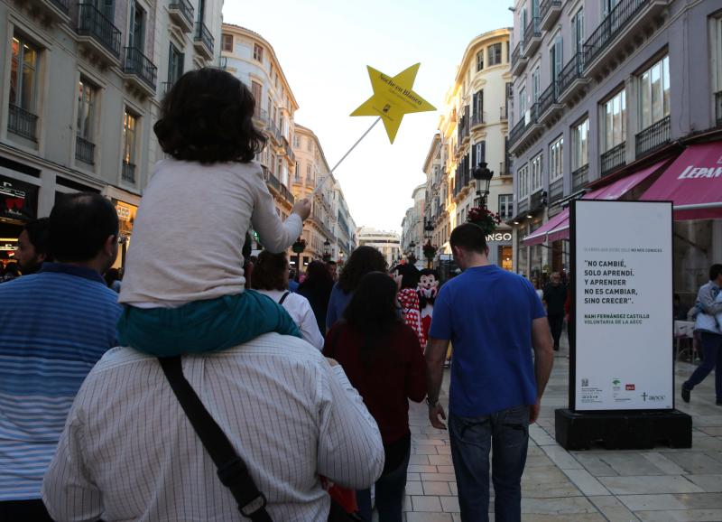 Noche en Blanco de colas y estrellas en Málaga