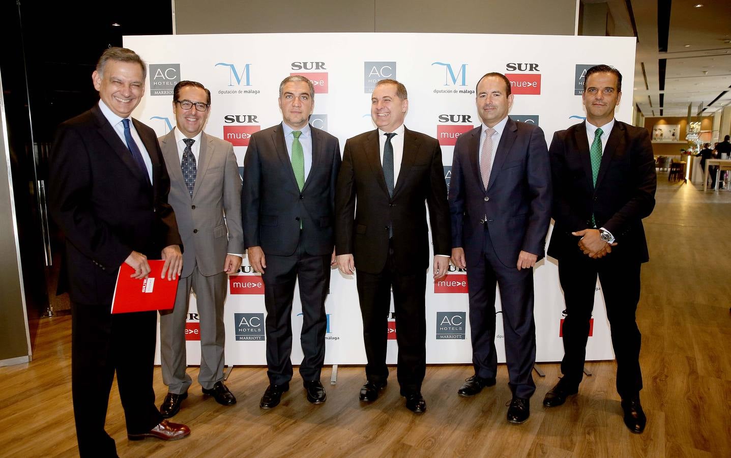 José Luis Romero, Miguel Briones, Elías Bendodo, José Manuel Vargas, Manuel Castillo y Jorge González.