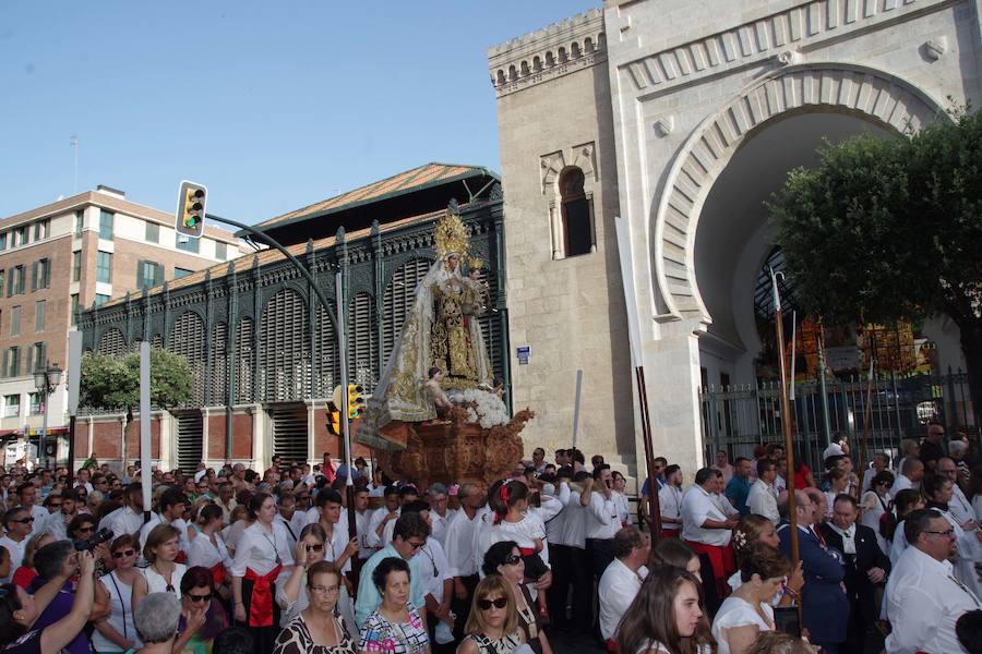 En fotos, la procesión de la Virgen del Carmen del Perchel