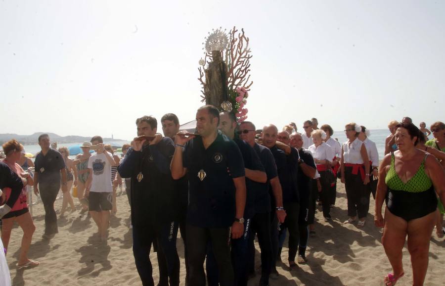 En fotos, la procesión de la Virgen del Carmen del Perchel