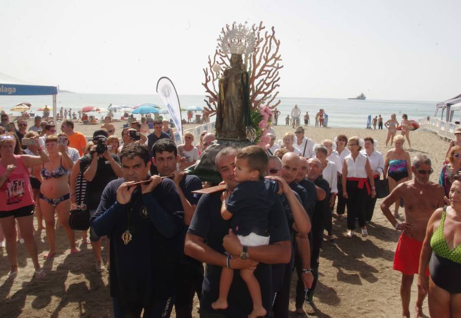 En fotos, la procesión de la Virgen del Carmen del Perchel