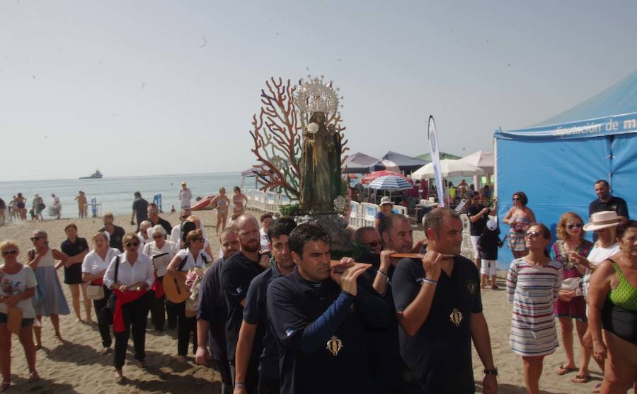 En fotos, la procesión de la Virgen del Carmen del Perchel