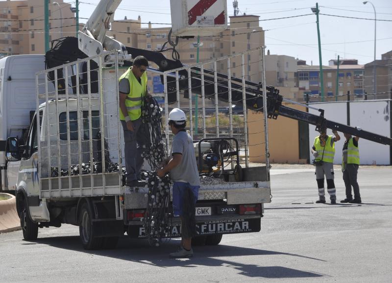 Así se prepara el Cortijo de Torres para la Feria de Málaga