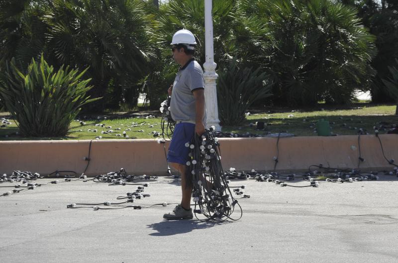 Así se prepara el Cortijo de Torres para la Feria de Málaga