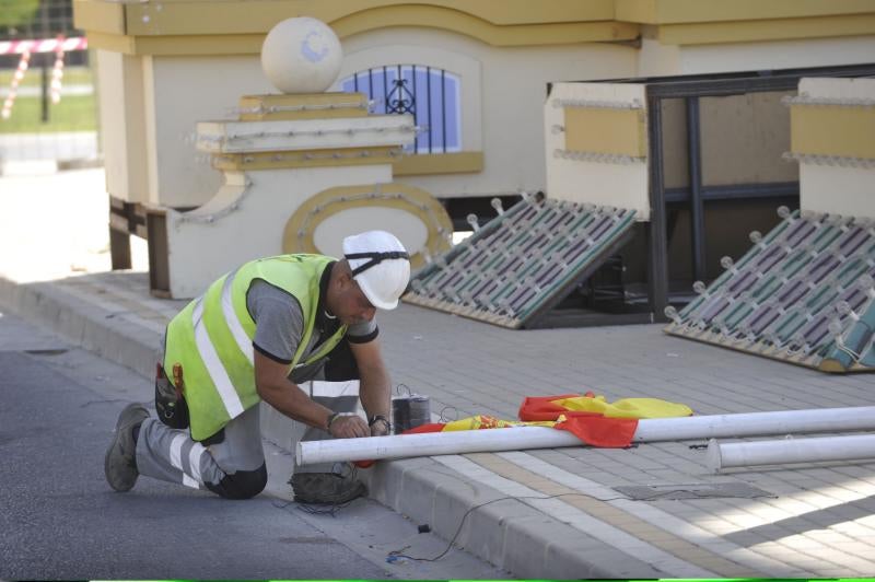 Así se prepara el Cortijo de Torres para la Feria de Málaga