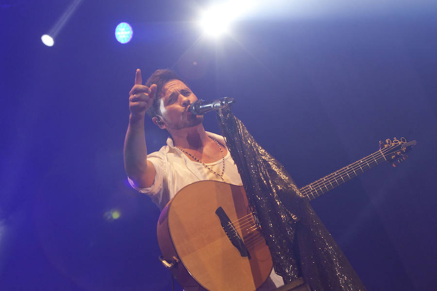 En fotos, la actuación de David de María en Málaga