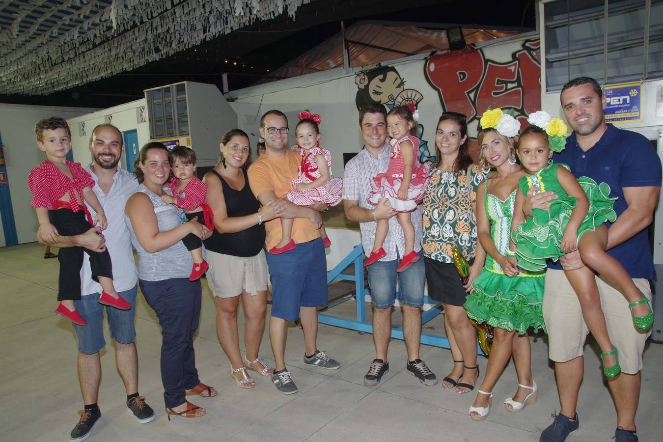 La noche del martes en la caseta de la Peña El Bastón