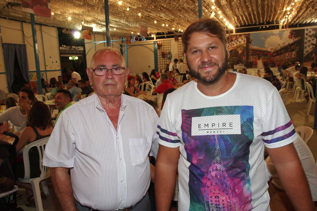 La noche del martes en la caseta de la Peña El Bastón