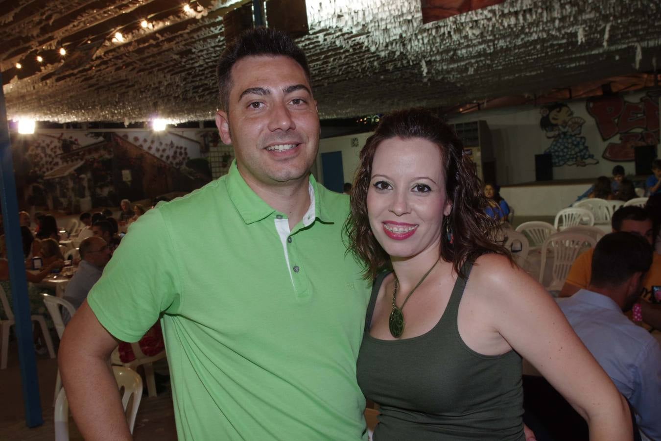 La noche del martes en la caseta de la Peña El Bastón