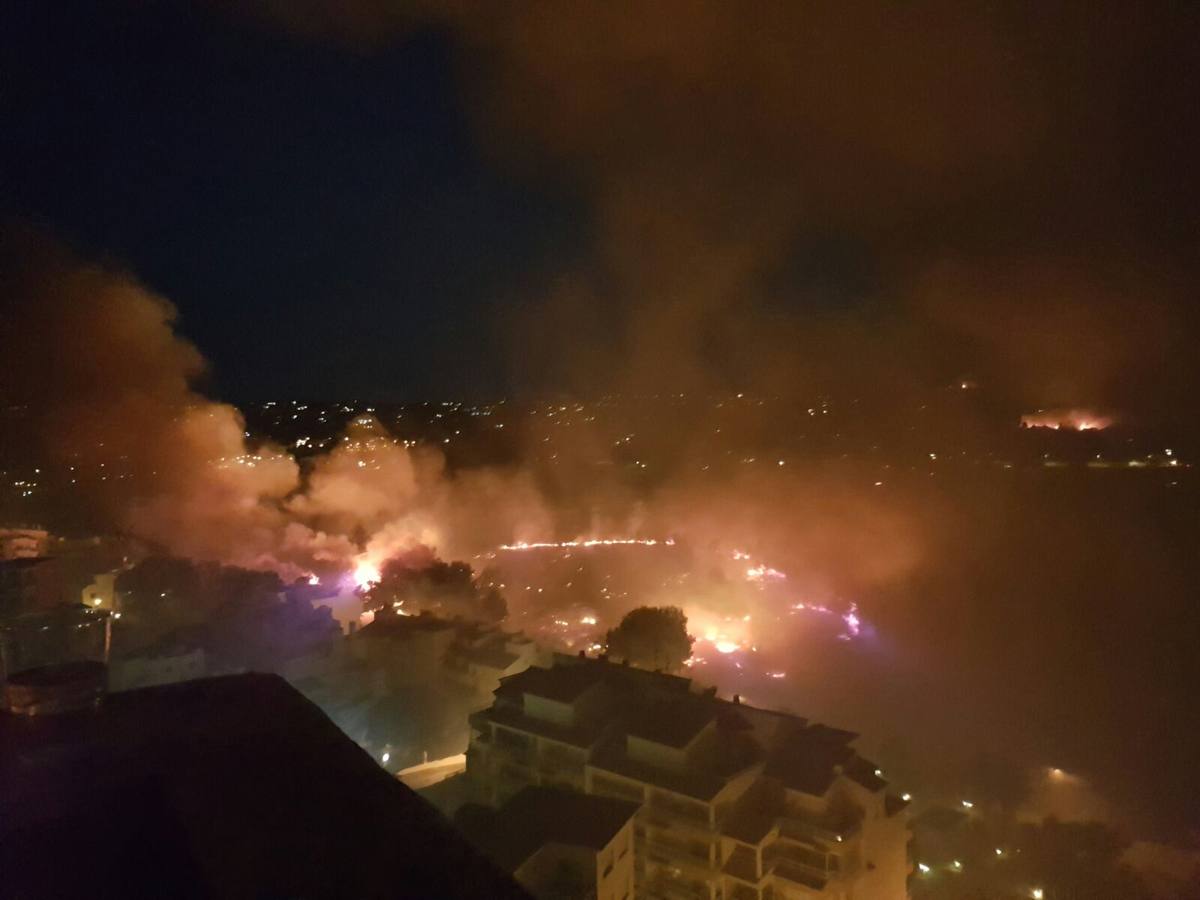 Imágenes del incendio en Jávea