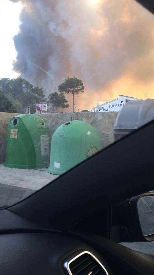 Imágenes del incendio en Jávea