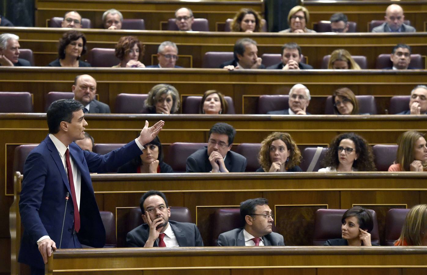 Las imágenes de Pedro Sánchez al frente de la secretaría general del PSOE