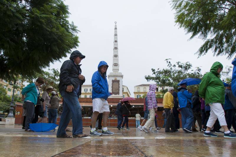 Fotos de las primeras lluvias del otoño en Málaga