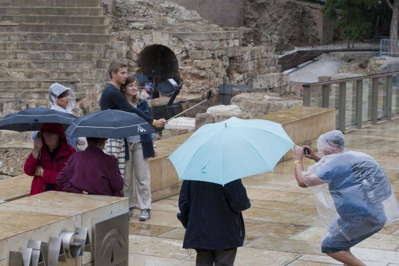 Fotos de las primeras lluvias del otoño en Málaga
