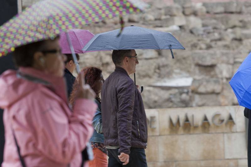 Fotos de las primeras lluvias del otoño en Málaga