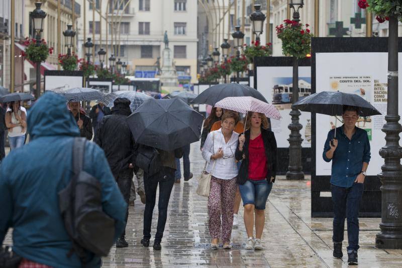 Fotos de las primeras lluvias del otoño en Málaga