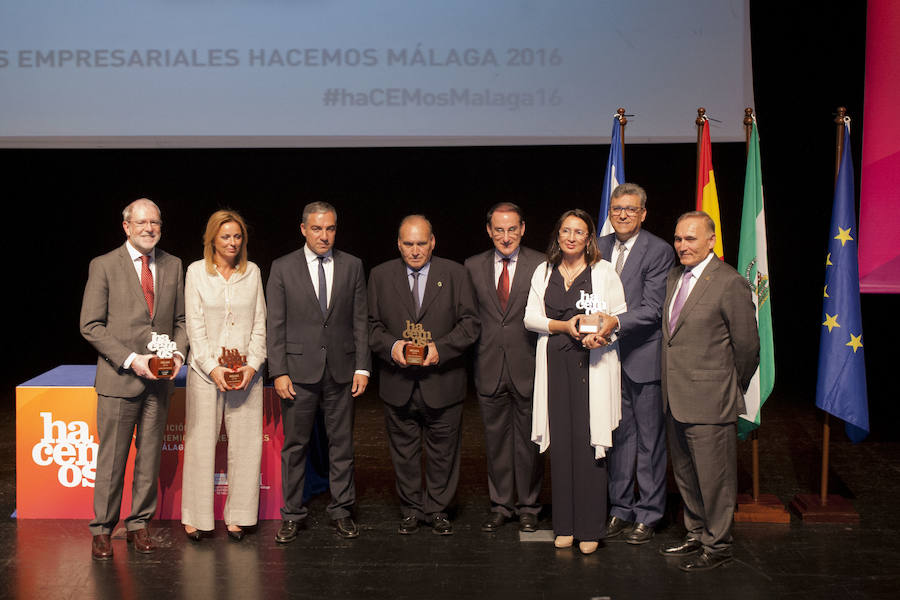 La entrega de premios a los mejores empresarios malagueños, en imágenes