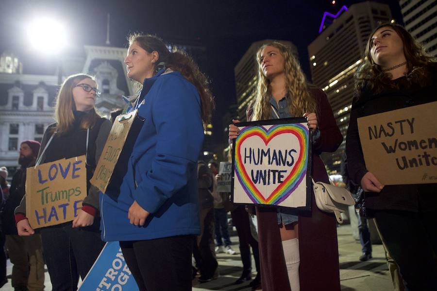 Las protestas contra Trump no cesan