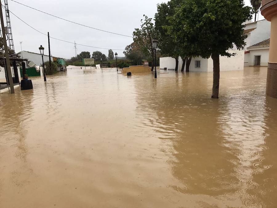 La tromba de agua en Málaga se ceba con Cártama