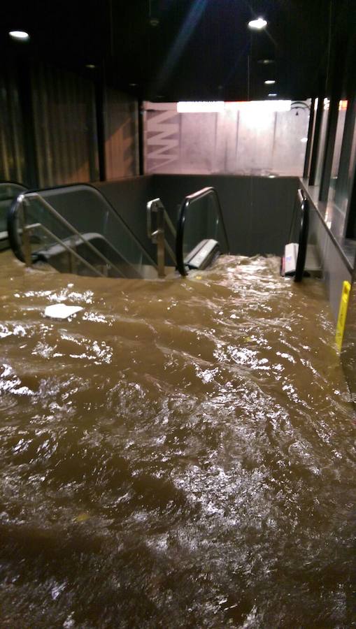 Interior de una estación de metro de la capital